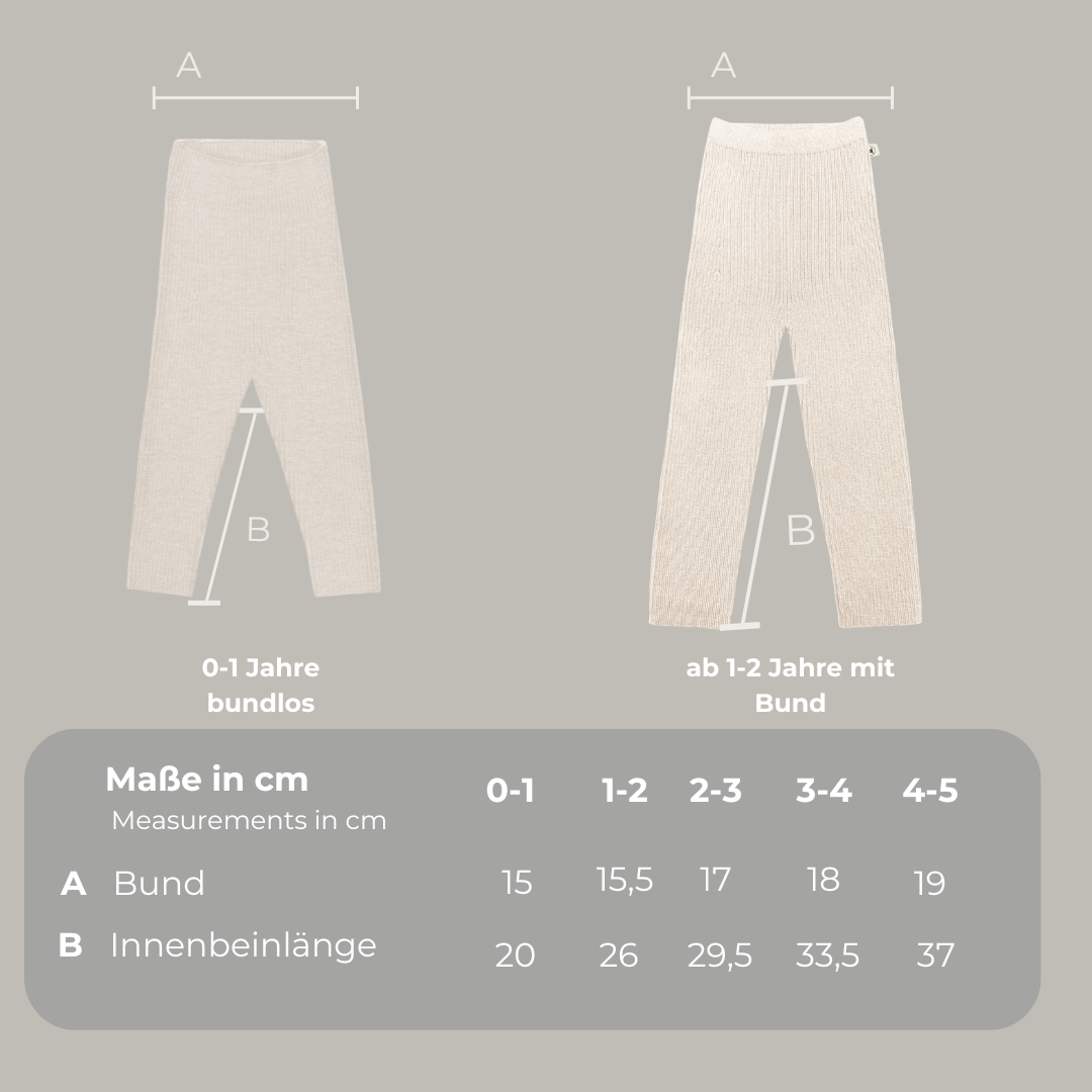 Leggings "Finn" in grau melange