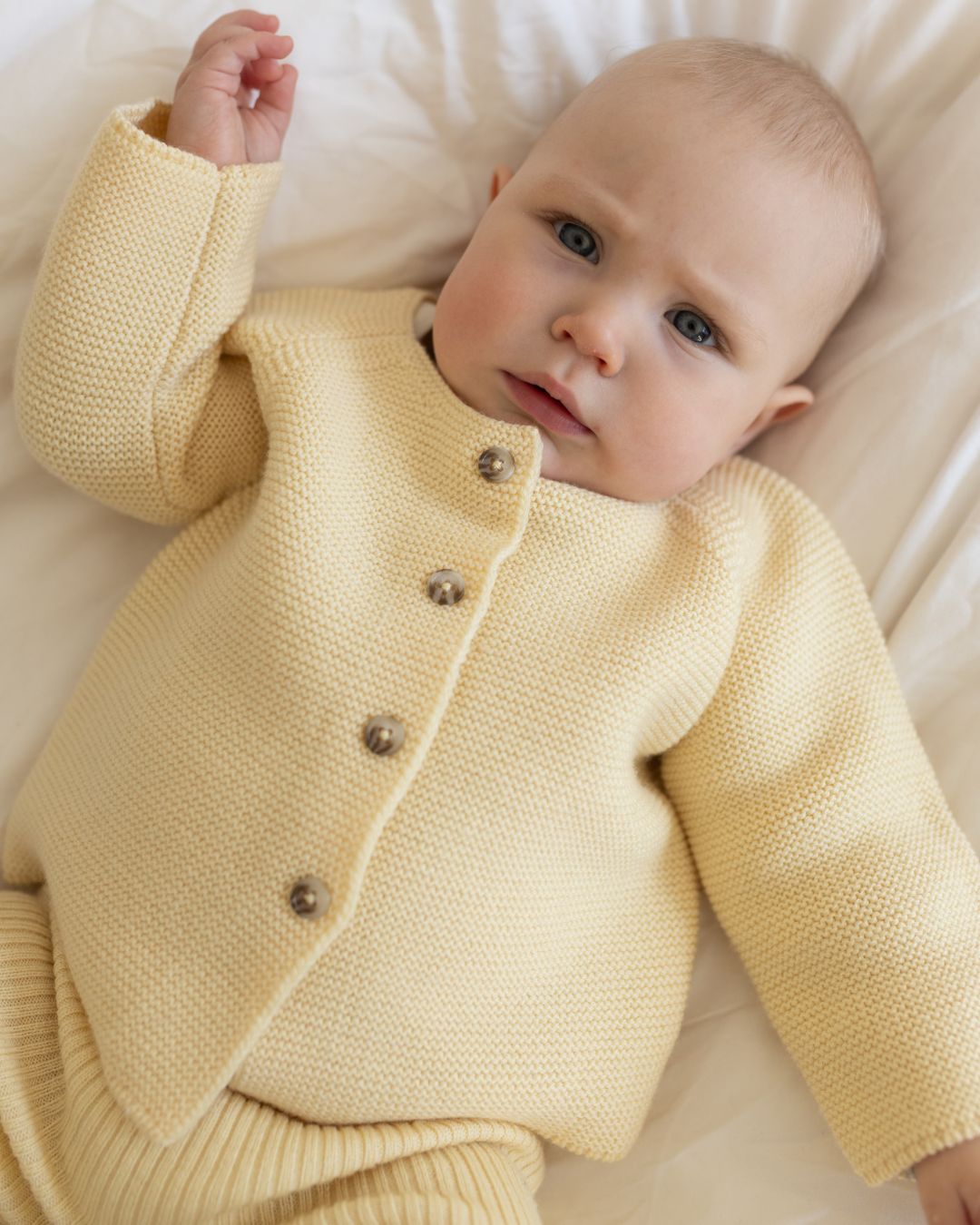 Cardigan "Emil" in buttermilk