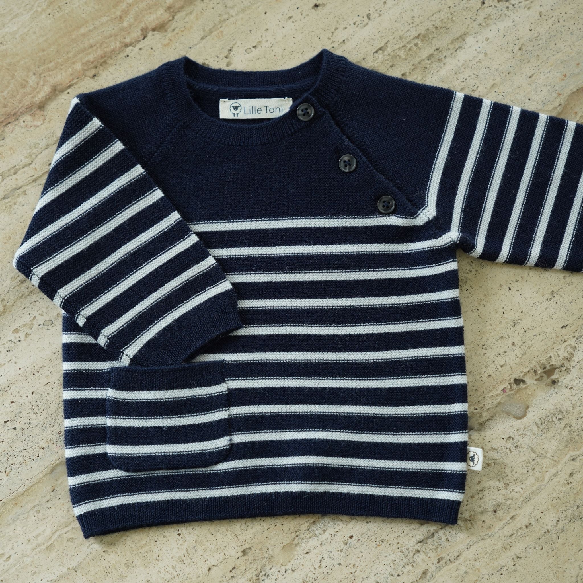 Pullover Anna in marine creme