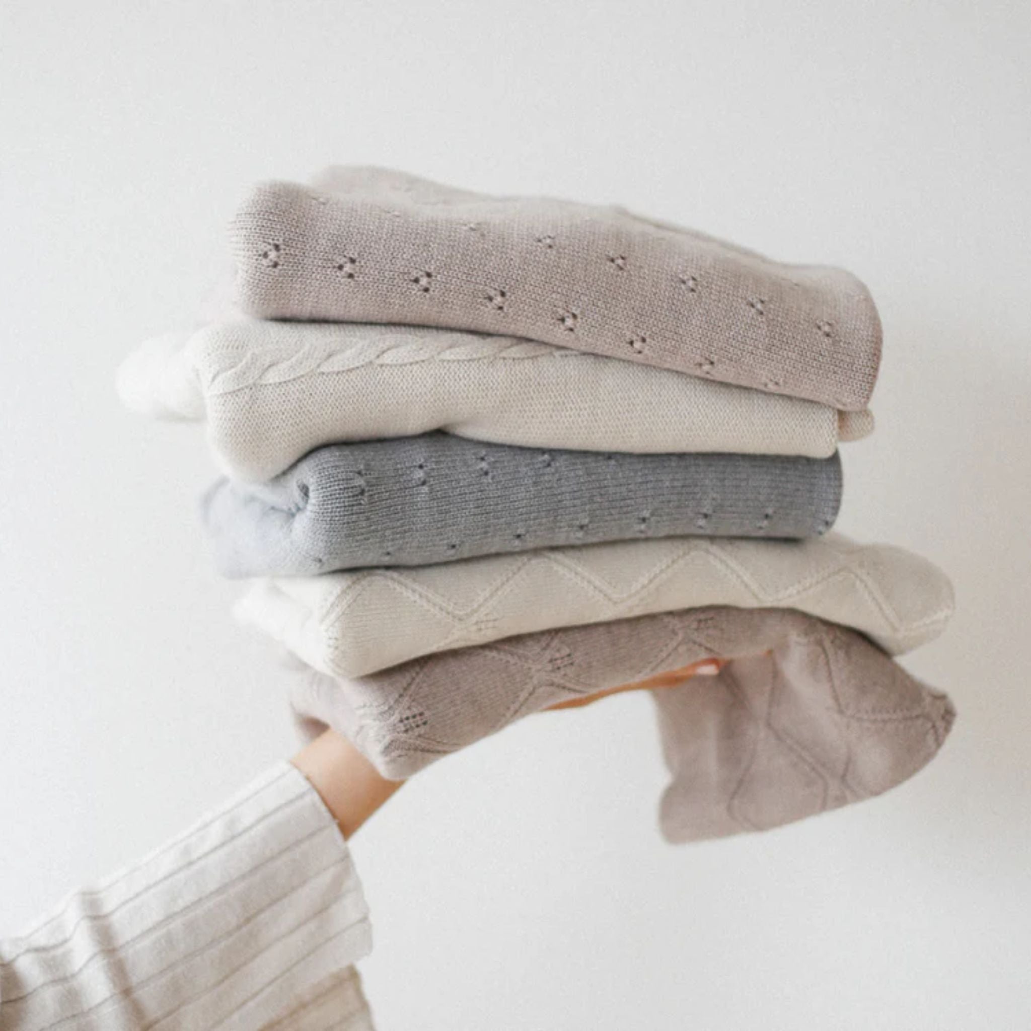 Kuscheldecke Ida in grau melange
