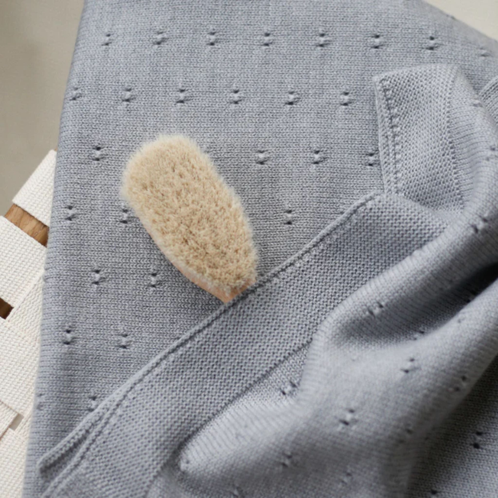 Kuscheldecke Ida in grau melange