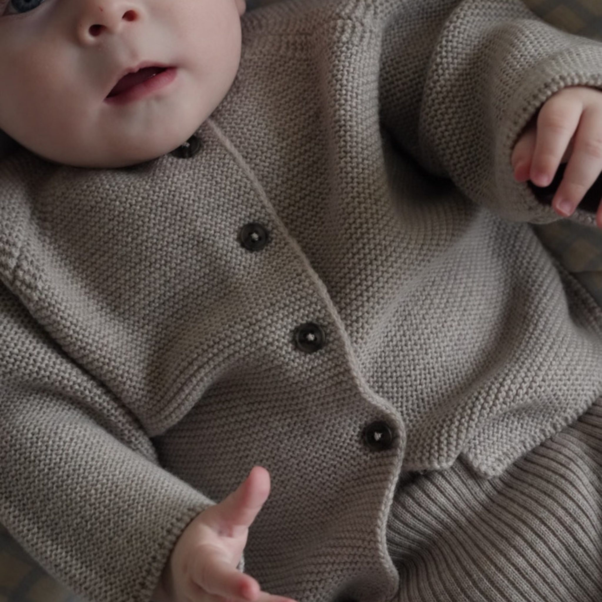Cardigan Emil in camel melange