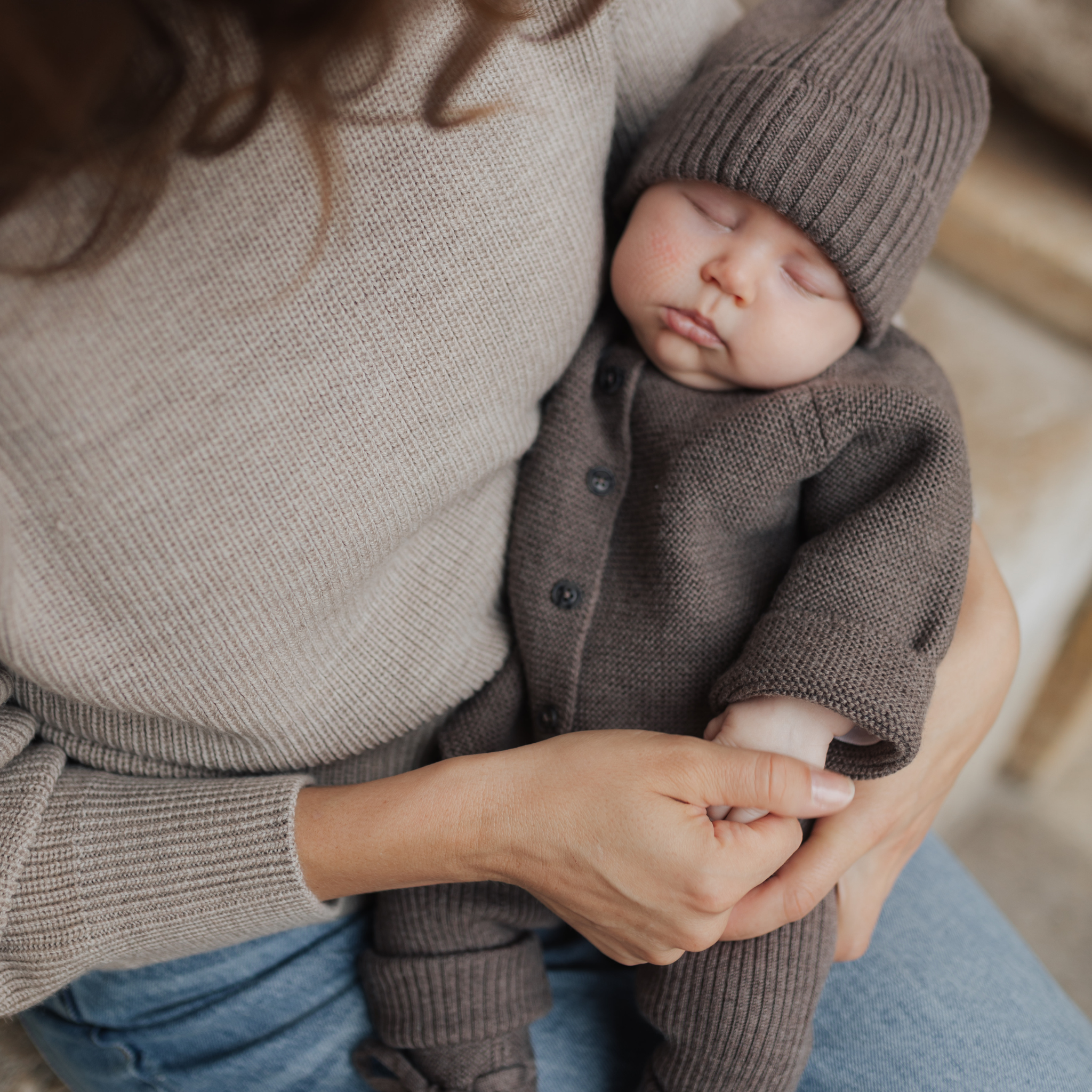 Cardigan "Emil" in toffee