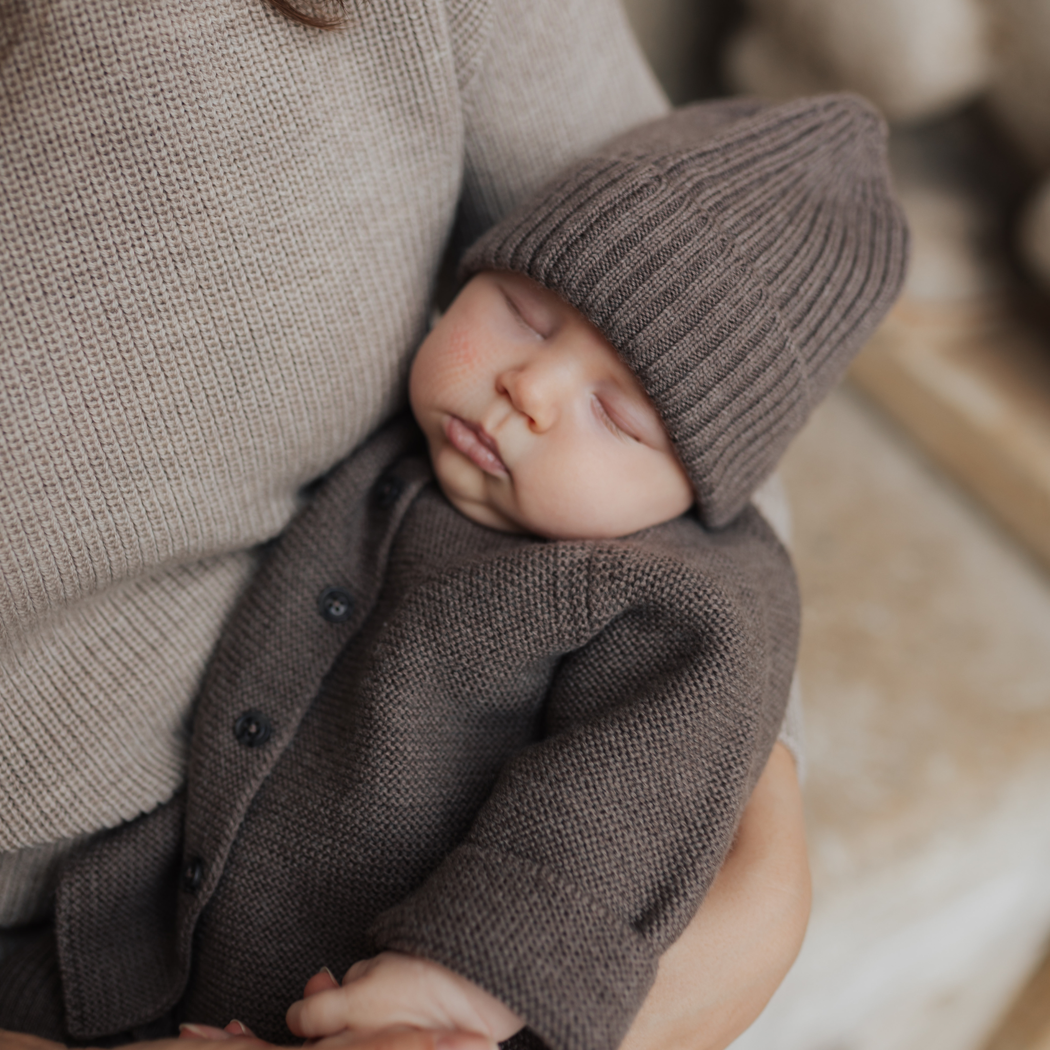 Cardigan "Emil" in toffee