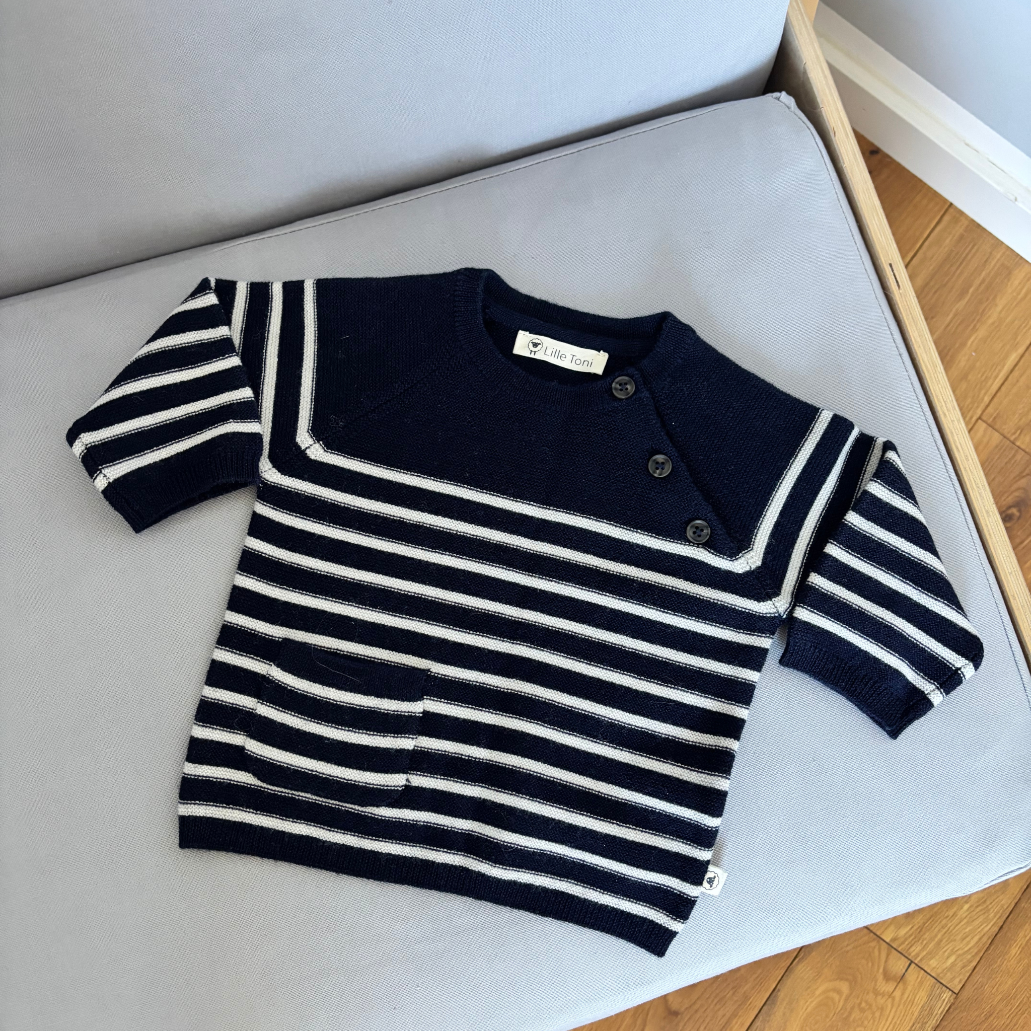 Pullover "Anna" in marine creme